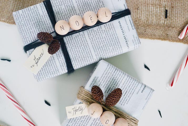 Come confezionare i regali di natale in modo originale: :il ritorno del giornale