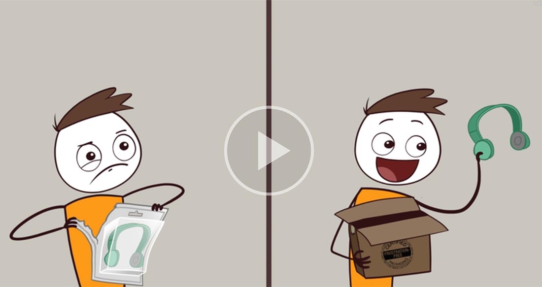 L’imballaggio no stress di Amazon