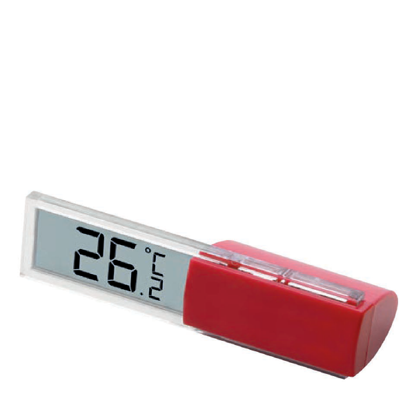 Termometro digitale in plastica personalizzabile, con astuccio in dotazione