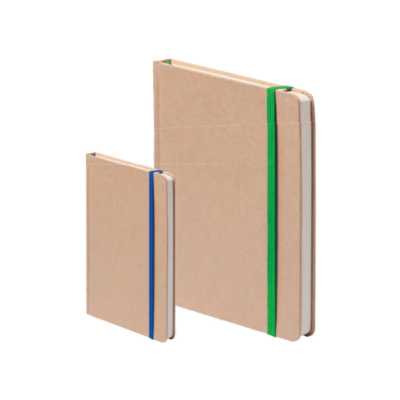 Notes in sughero con penna in sughero e paglia di frumento